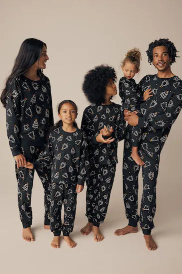 NinaGrande Pijama Familiar 100 Algodon Arbol de Navidad Infantil