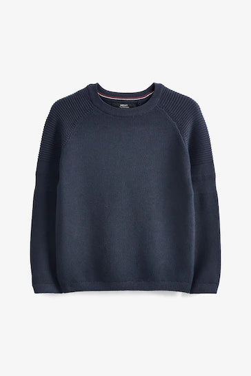 |BigBoy| Jumper Crew Texturizado -  Navy (3-16 anos)