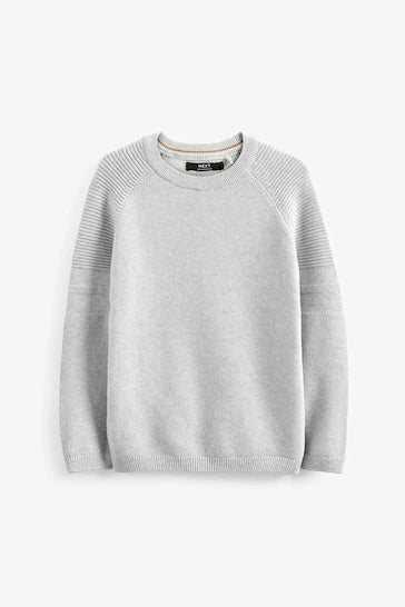 |BigBoy| Jumper Crew Texturizado - Grey (3-16 anos)