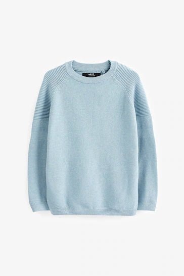 |BigBoy| Jumper Crew Texturizado -  Blue (3-16 anos)