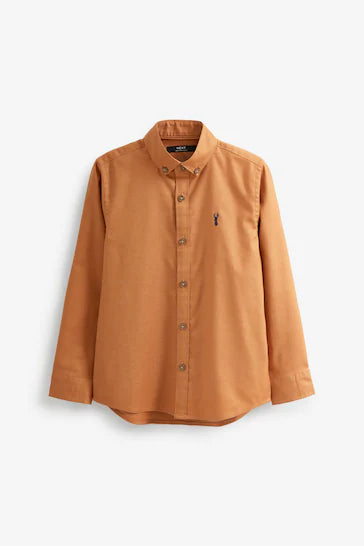 |BigBoy| Próxima Camisa Oxford - Tan Brown (3-16 anos)