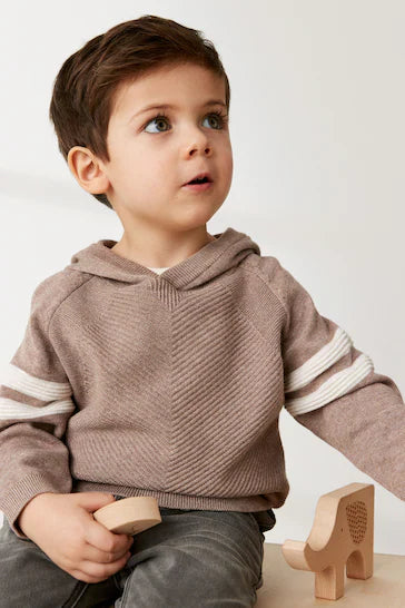 |BigBoy| Moletom Com Capuz Texturizado De Malha (3 meses a 7 anos)