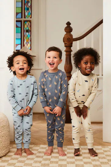 |BigBoy| Pacote De 3 Pijamas Snuggle (9 meses a 10 anos)