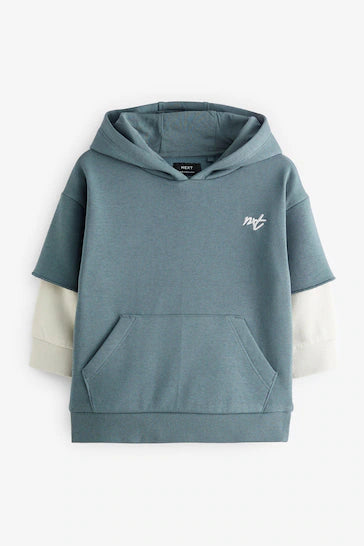 |BigBoy| Moletom Utilitário e Conjunto De Jogger - Dark Green Skate Sleeve (3 meses a 7 anos)