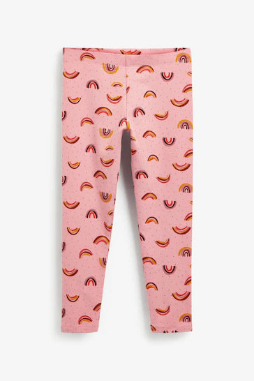 |BigGirl| Leggings - Pink Rainbow (3-16 anos)