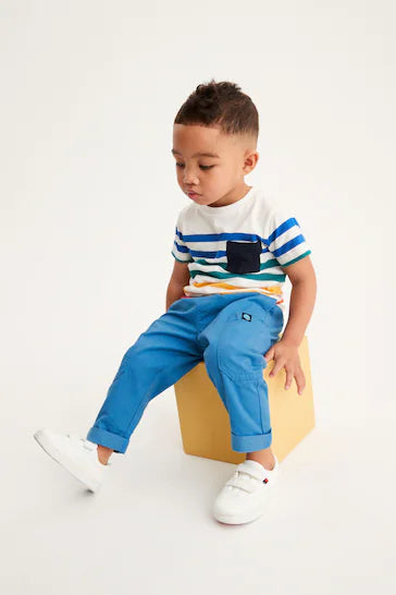 |BigBoy| Calça Sem Bojo Com Bolso Lateral - Bright Blue (3 meses a 7 anos)