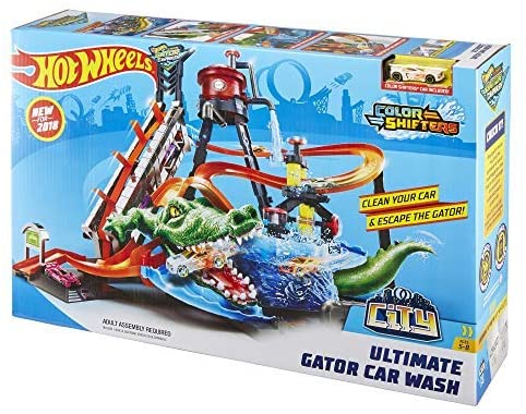 Hot Wheels FTB67 Jogos Conectáveis para Lavagem de Carros City Gator