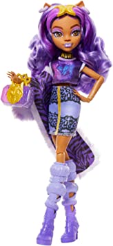 Monster High Boneca de Modae Conjunto , Clawdeen Wolf, Skulltimate Sec