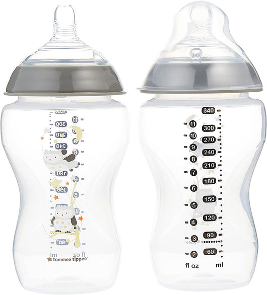 TOMMEE TIPPEE PACK 2 BIBERONES 340 ML DECORADOS