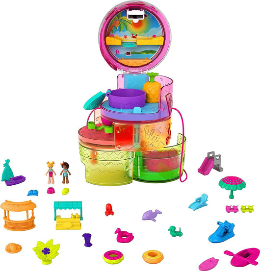 Polly Pocket - Conjunto de jogos e acessórios compacto sorvete