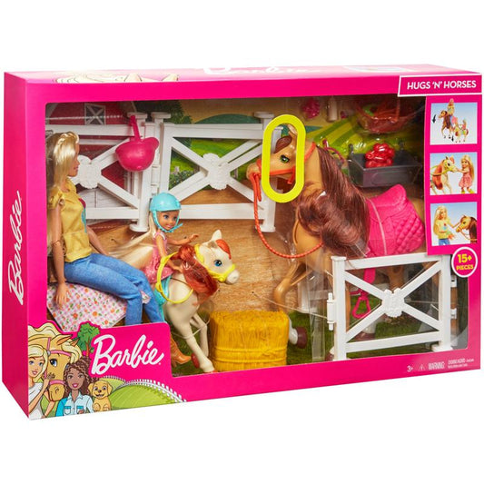 Barbie Boneca com prancha de surfe e cachorrinho de estimação, boneca