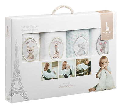 Girafa Sophie Manta/Cueiro - Kit com 4 Bestseller Anne Claire Baby Store 