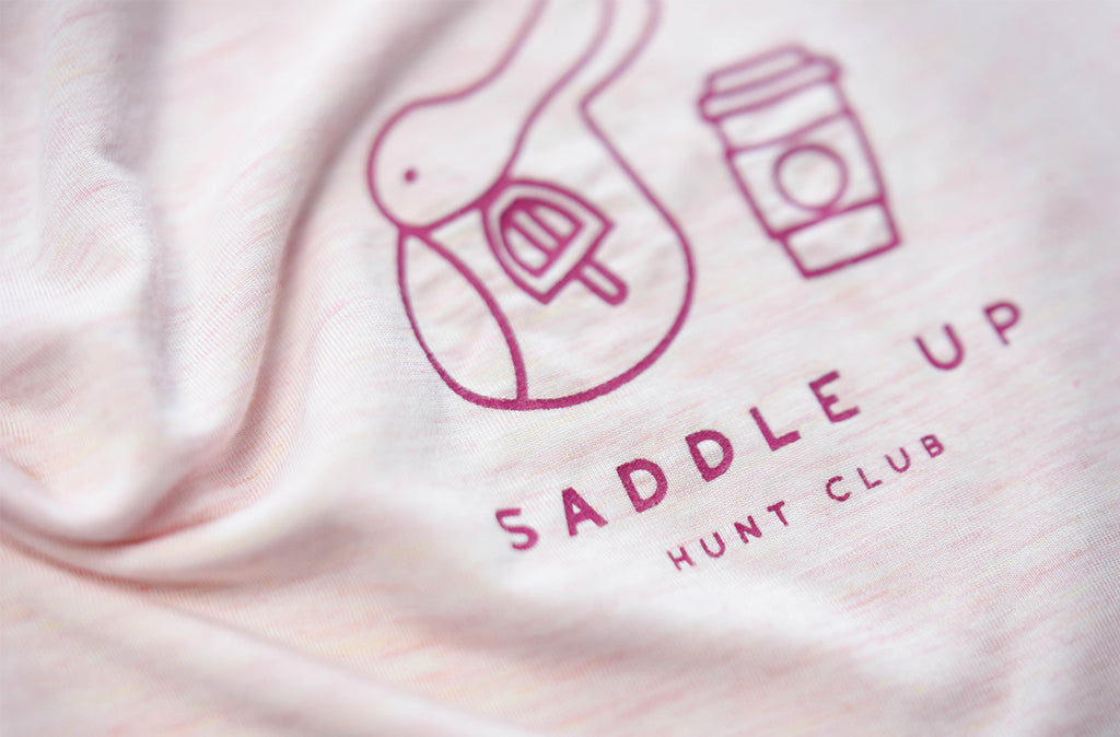 Pink bamboo tee detail