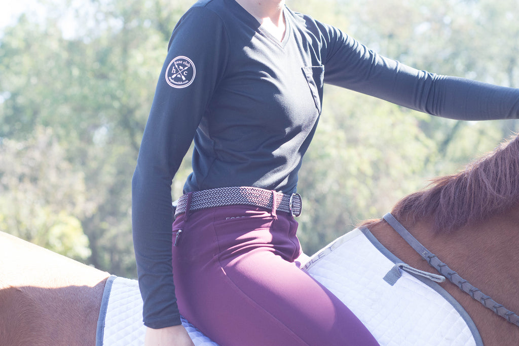 Girl riding horse equestrian bareback