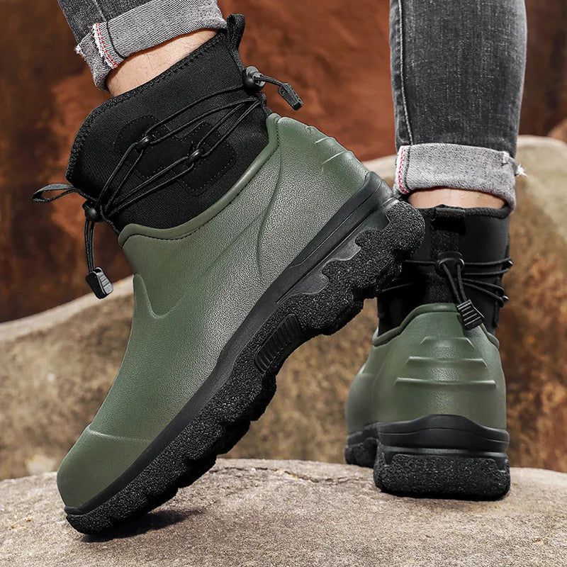 Waterproof Boots with Ankle Strap