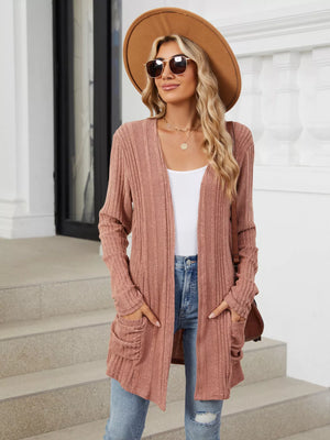 Open Front Long Cardigan - React Activewear