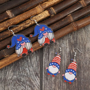 2 Pair Acrylic Gnome Earrings - React Activewear