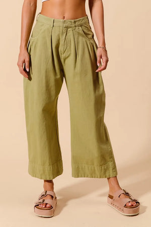 SO ME Mid Rise Wide Leg Chino Pants With Pockets - React Activewear