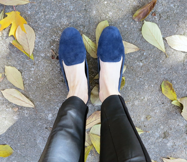 lily sage co rhea footwear blue flats