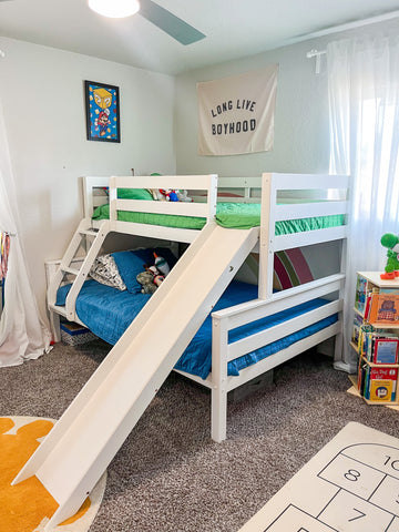 Reese Twin over Full Bunk Beds with Slide for sale