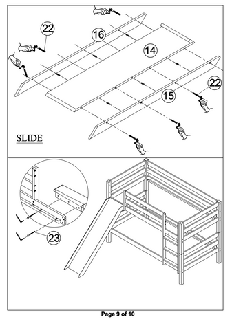 Bunk Bed with Slide 9