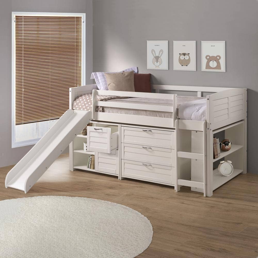 Adalyn White Loft Beds For Kids Custom Kids Furniture