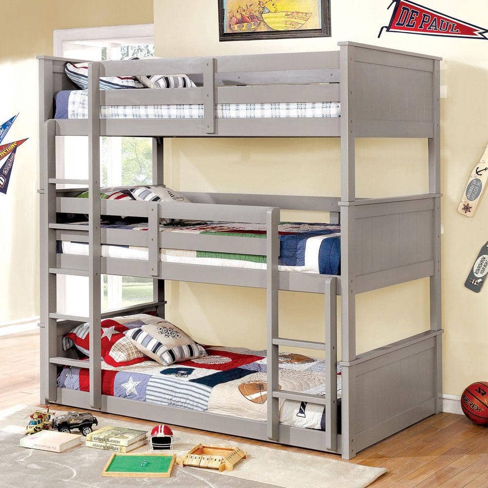 triple bunk beds for kids