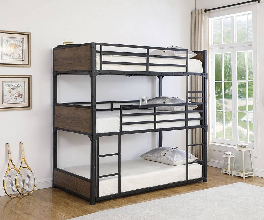 3 twin bunk bed