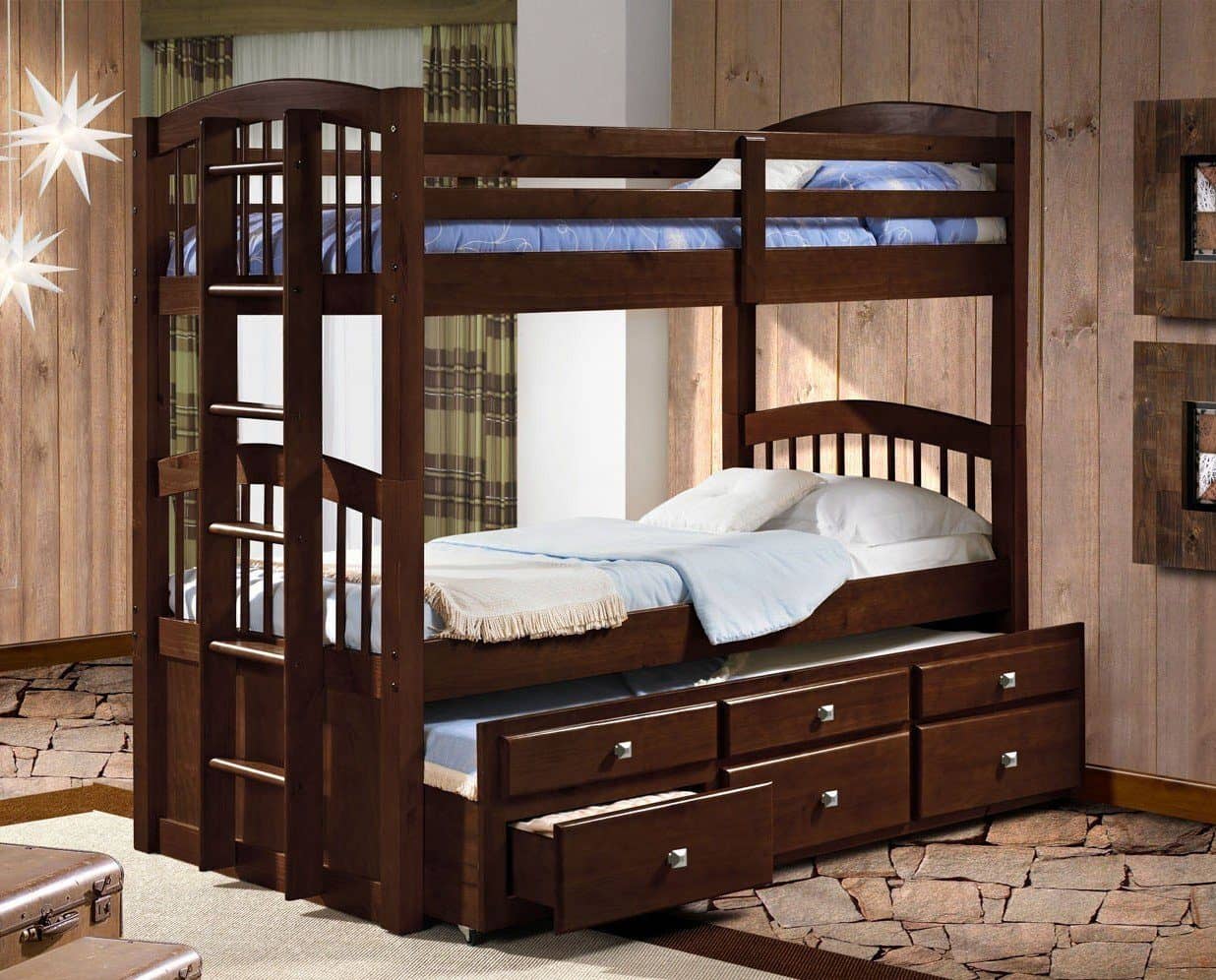 kids storage bunk beds