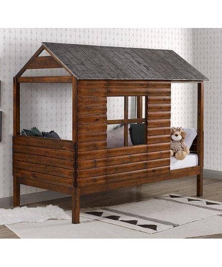 log loft bed