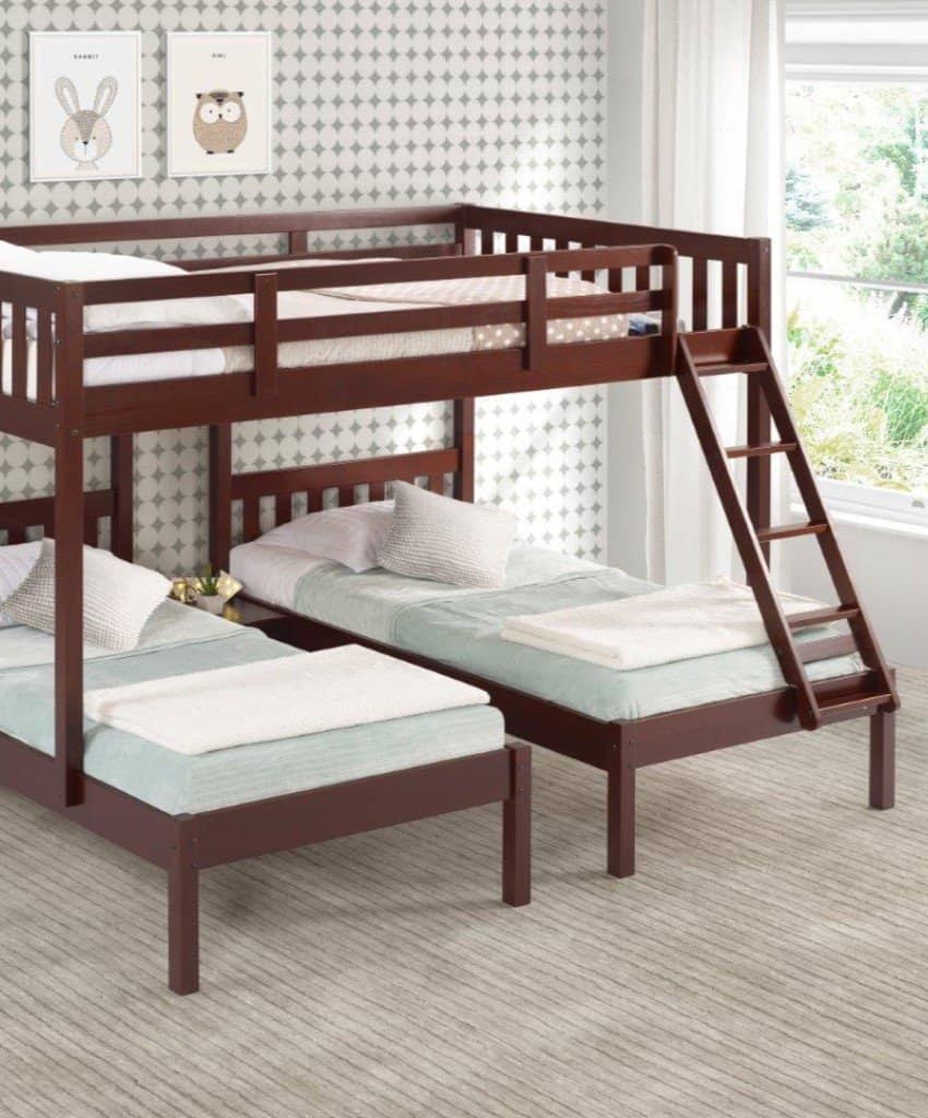 bunk beds double over double