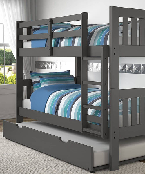 kids bunk beds with trundle