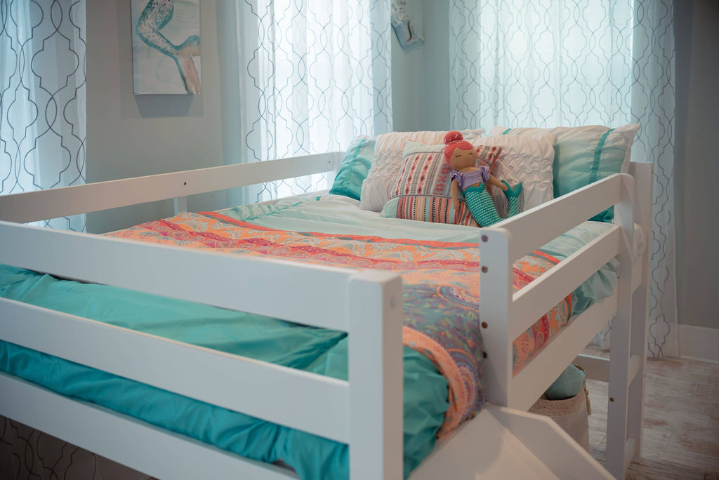 Hudson Full Size Loft Bed with Slide | Custom Kids Furniture