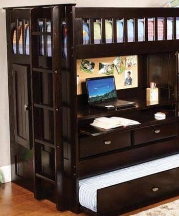 kids loft beds with desk