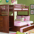 Layla Staircase Bunk Bed with Trundle Custom Kids Furniture
