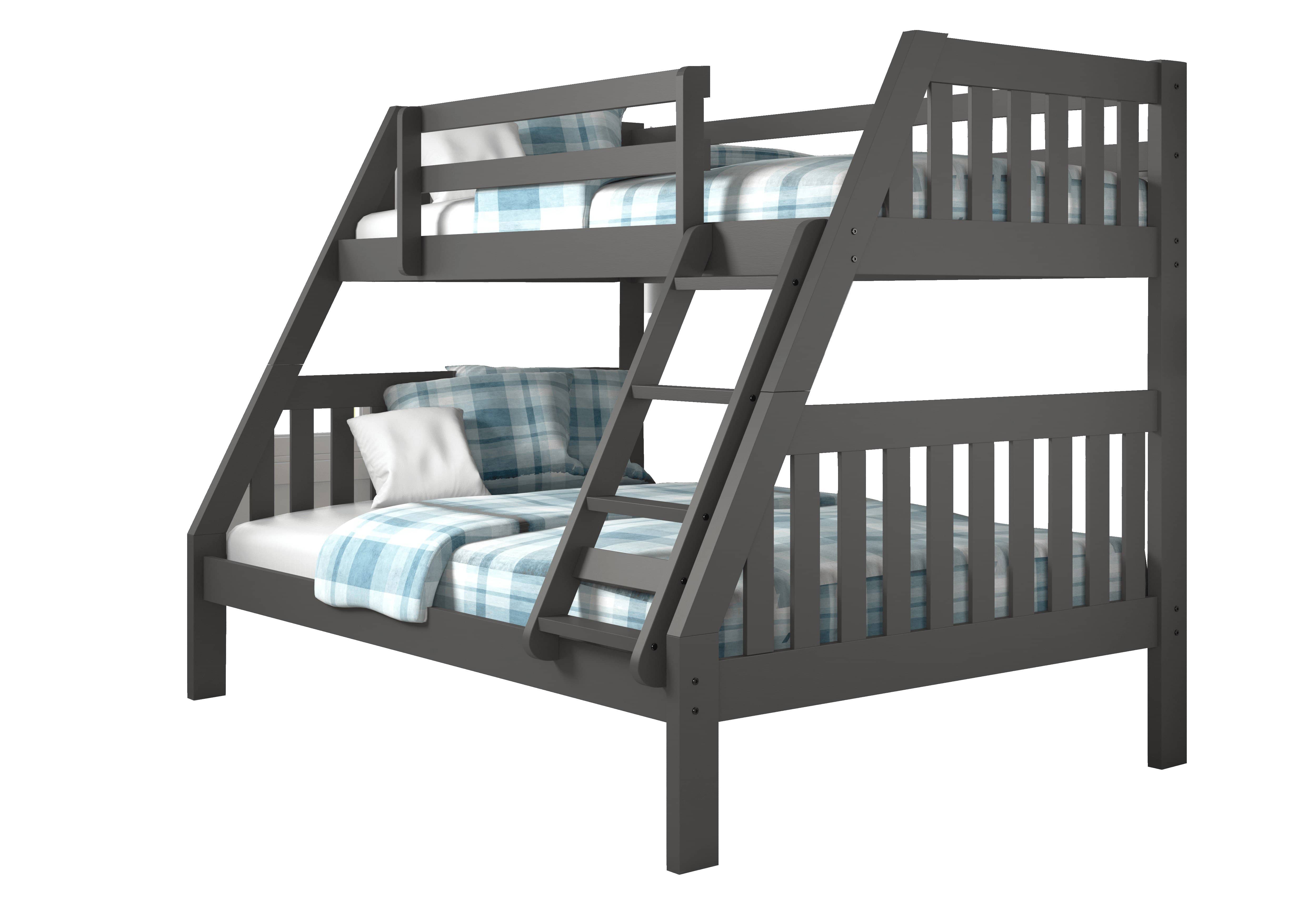 modern bunk bed with trundle