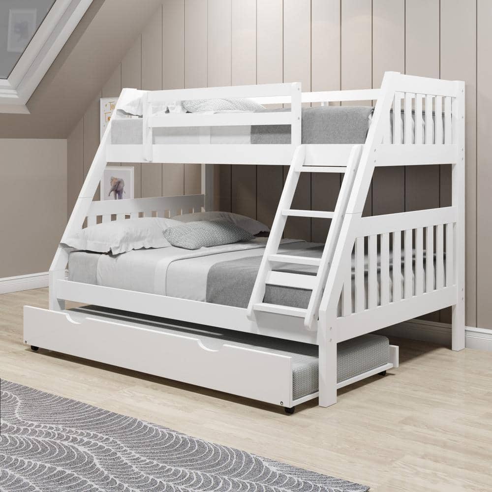 modern bunk bed with trundle