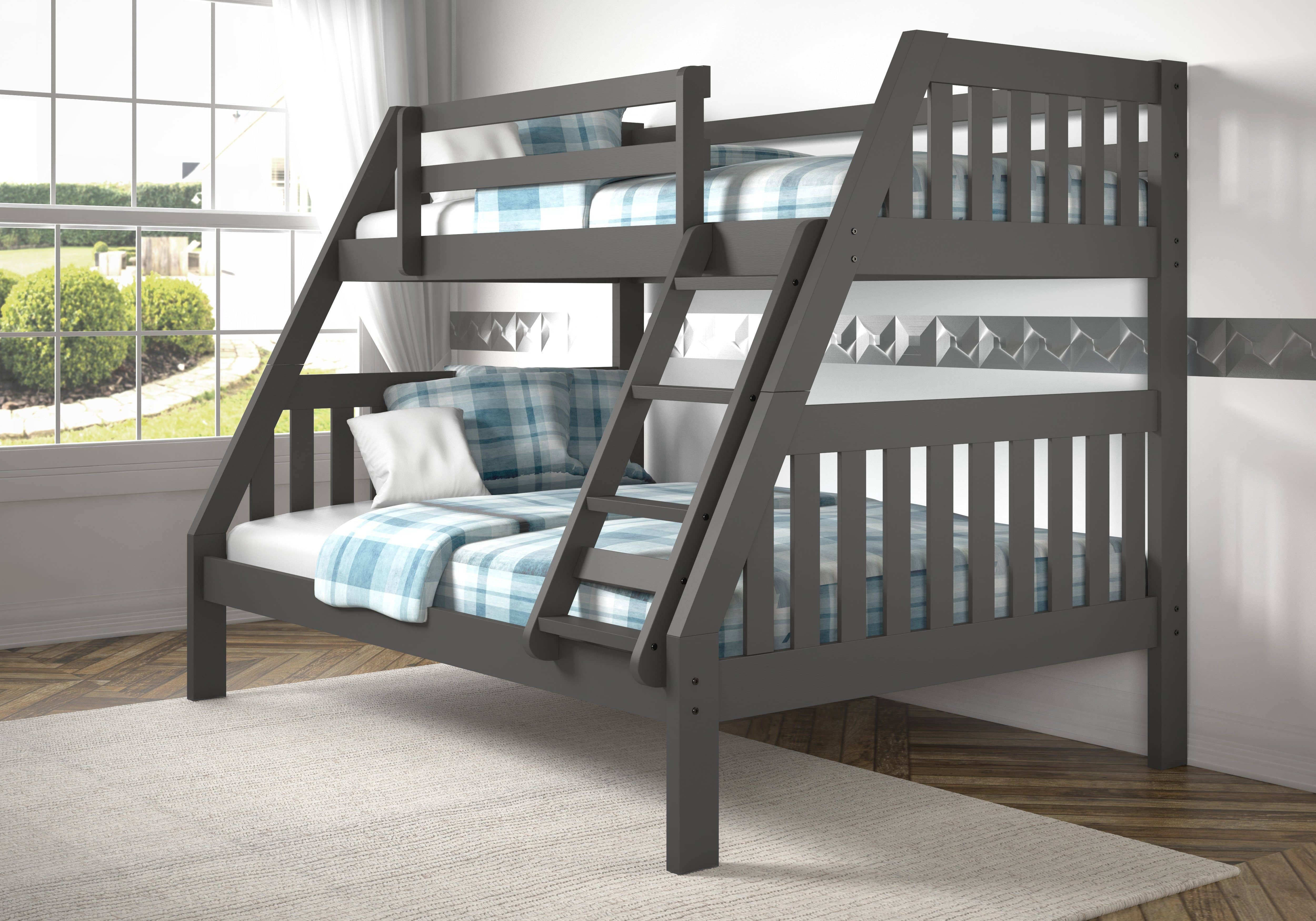 modern twin over full bunk bed