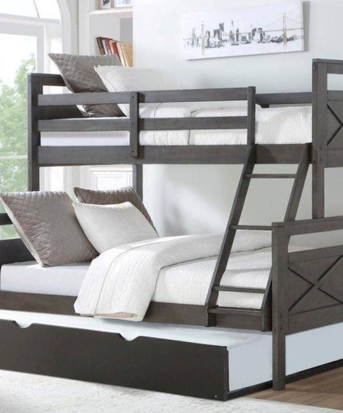 kids bunk beds with trundle