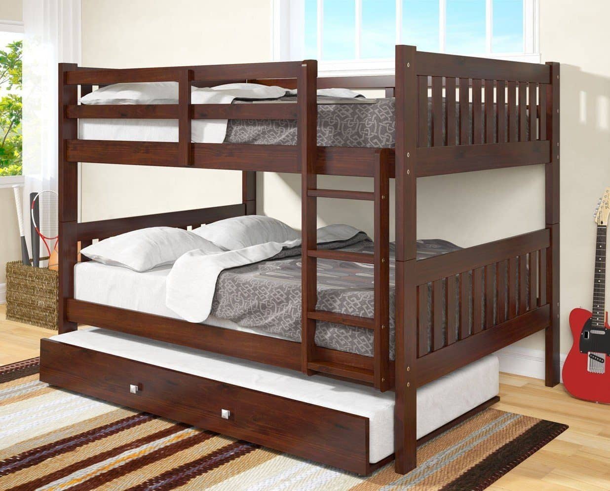 full size trundle bunk beds