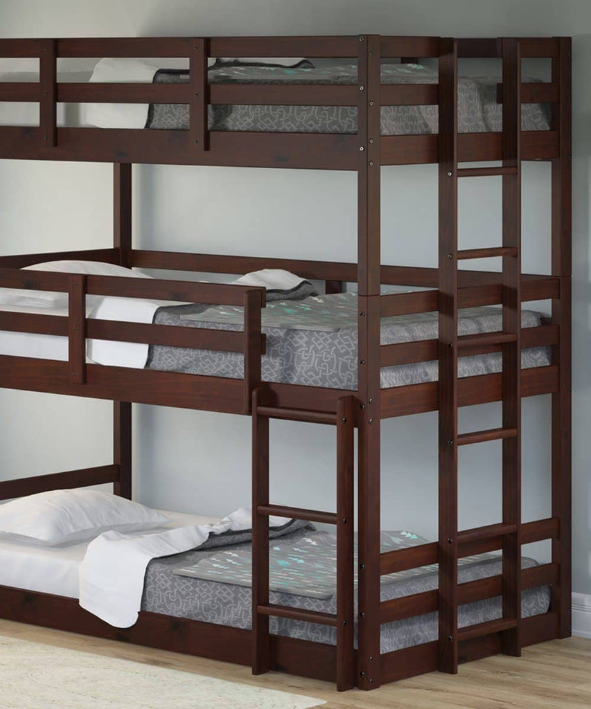 space saving triple bunk beds