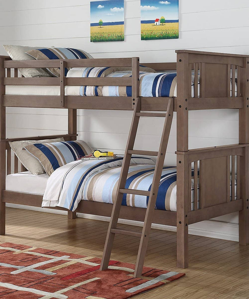 kids grey bunk beds