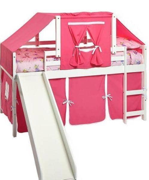 bed for girl with slide