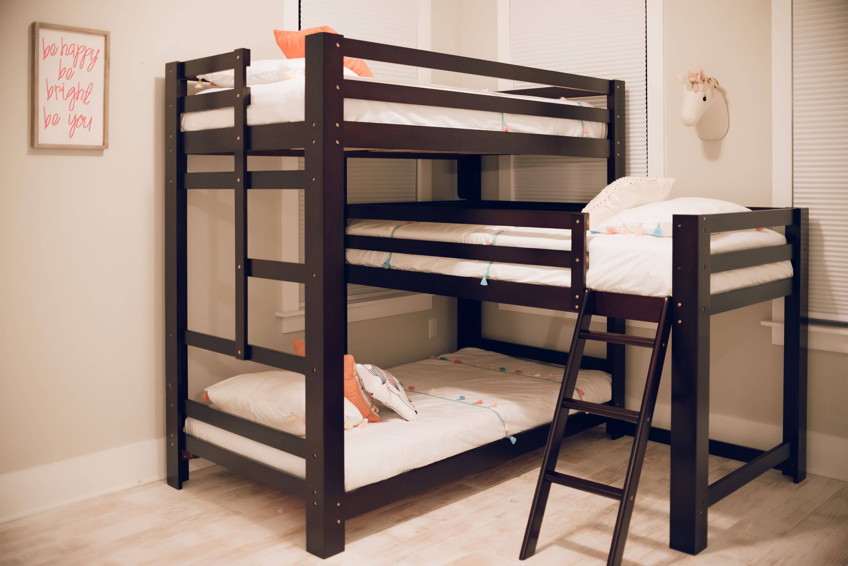 space saving triple bunk beds