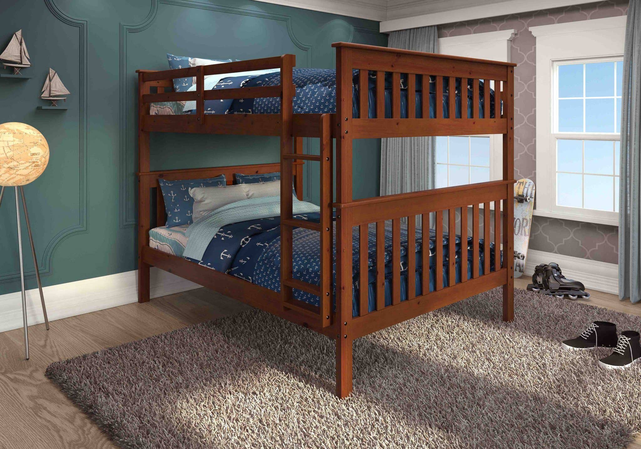 espresso bunk beds