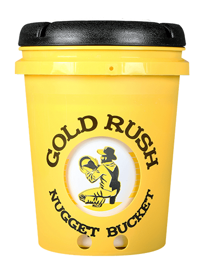 Yellow Gold Rush Nugget Bucket