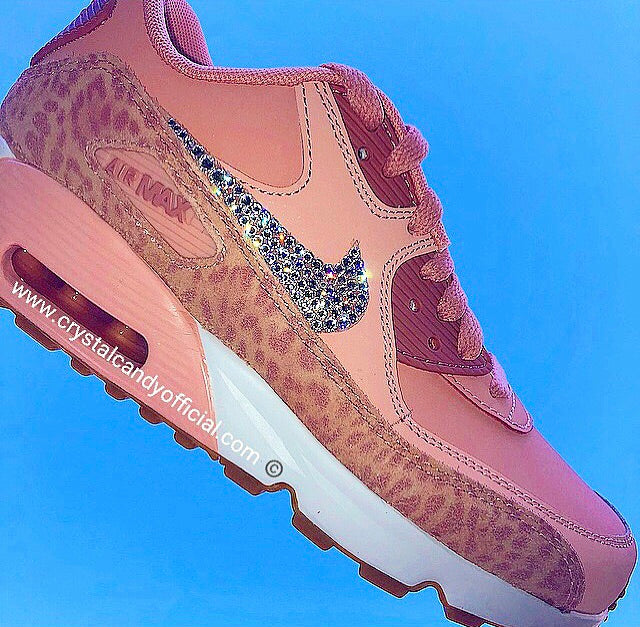 nike air max 90 pink leopard trainers