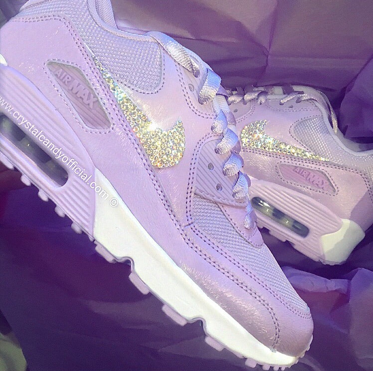 nike air max 90 lilac trainers