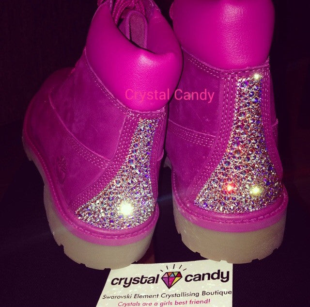 hot pink timberland boots