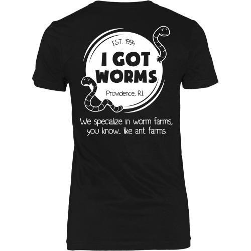 T-shirt - Dumb And Dumber - I Got Worms Tee Shirt - Back